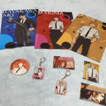 체인소 맨 레제 편 마키마 덴지 키링 클리어 파일 등