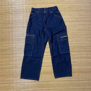XLARGE 카고 팬츠 다크 데님