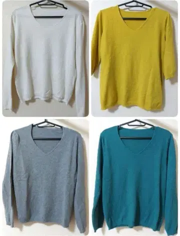 새상품급 4세트 니트 상의 프리 사이즈