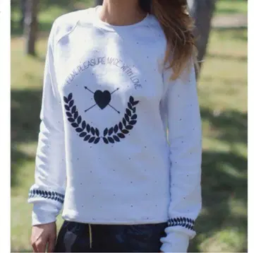 가을/겨울 트레이닝복 페미 레저 속기모 맨투맨 트레이닝복 화이트 M