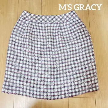 M'S GRACY 엠즈 그레이시 트위드 스커트 체크 38