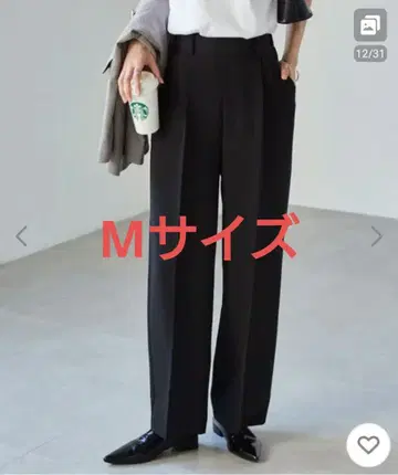 슬랙스 팬츠 슬림 레그 실루엣 센터 프레스 슬랙스 (인심 62cm) M