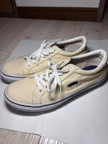 남성용 VANS 화이트, 크림 계열 스니커즈 27.5cm