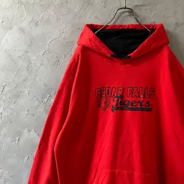 90s 빈티지 후드티 오버 사이즈 센터 프린트 트라 IW4