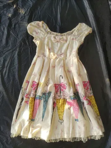 토끼 엄브렐라 프린트 OP EmilyTempleCute