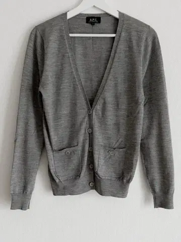 A.P.C. 그레이 가디건 S 사이즈