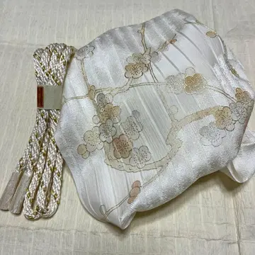 [ 새상품 순수 실크 ] 이로도메, 쿠로도메용! 오비 장식 천 허리띠