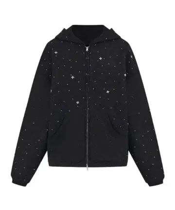 andwang Kirakira jewel zip up