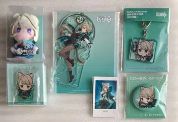 원신 리넷 캔뱃지 아크릴 손가락 인형 마스코트 특전 카드