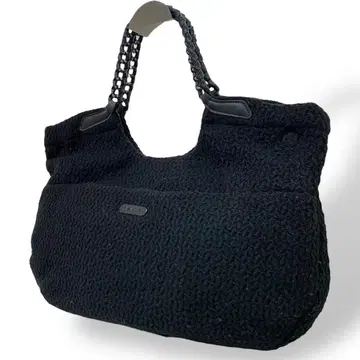 아네스베 보야주 퍼 토트백 복슬복슬 블랙 가을/겨울