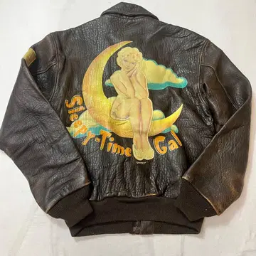 80's AVIREX 아비렉스 A-2 플라이트 자켓 양가죽 XS