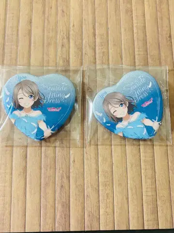 [ 낱개 판매 ] 바다의 반짝임 캔뱃지 와타나베 요우 x 2