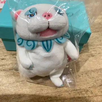 오키나와 한정판 모찌 시사 키체인 화이트