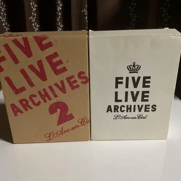 L'Arc~en~Ciel FIVE LIVE ARCHIVES 1과 2 세트