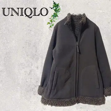 2382 유니클로 자켓 보아 리버서블 아우터 무지 복슬복슬