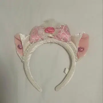 정품 도쿄 디즈니 레어 올랭피크 캣 마리 머리띠