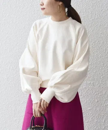 SHIPS 오가닉 코튼 래글런 맨투맨