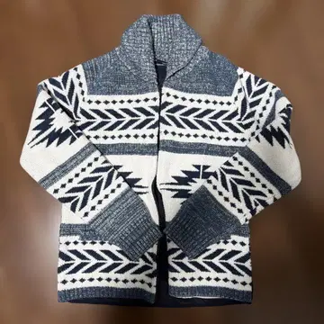 Rosen M 사이즈 기하학 패턴 가디건