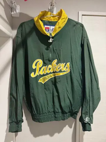 NFL Packers 풀오버 나일론 자켓