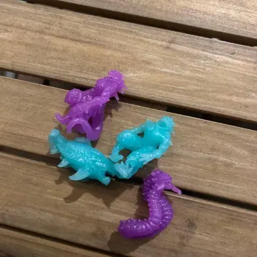 공룡형 플라스틱 피규어 4체 세트