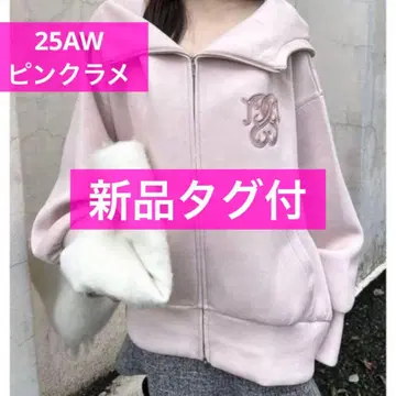 25aw 신상 SNIDEL 스나이델 볼륨 후드티 PNK