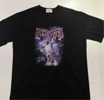 고양이 그래픽 반팔 T셔츠 y2k