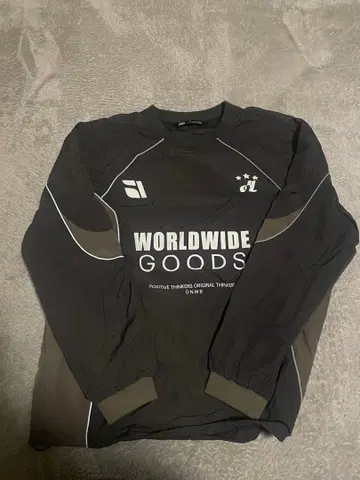 ZAPA 블랙 그레이 롱 슬리브 M