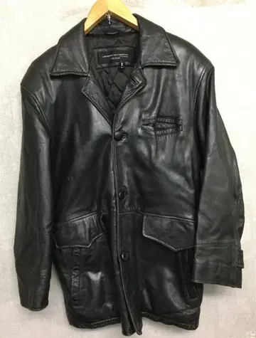 UNKNOWN 타카큐 90s 충전솜 라무 가죽 카 코트 M 상당