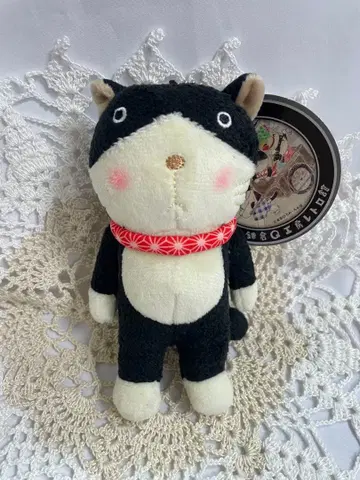 아리타 히로미 Q보 마스코트 봉제 인형 레어 고양이 새상품 택 포함