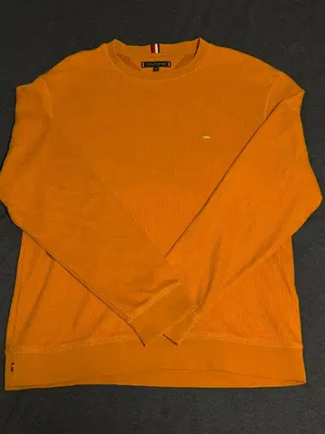 타미힐피거 머스타드 색상 트레이닝복