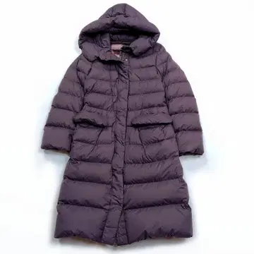 [ 새상품급 ] 유니클로 +J 울트라 라이트 다운 후디드 코트 L 퍼플