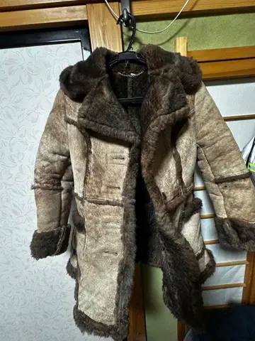 SKALAR 무스탕 코트 사이즈 12 브라운 계열