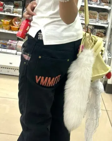 TOMMY 블랙 데님 팬츠