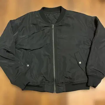 소니 레이블 블랙 봄버 자켓