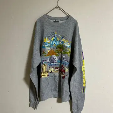 Disney 디즈니 DISCOVER THE MAGIC 소매 프린트 맨투맨