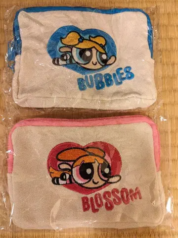 가챠 파워퍼프걸스 자수 파우치 버블스 블라썸