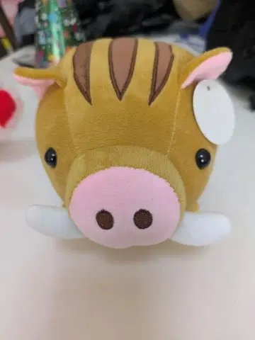 멧돼지 봉제 인형 약 15cm