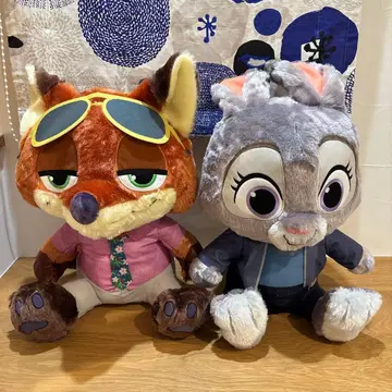 주토피아2 슈퍼 라지 봉제 인형 주디 팝스 닉 와일드