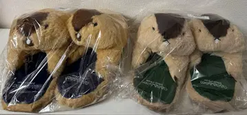 마모트의 더 꼭 안아주는 봉제 인형 슬리퍼 2종 세트