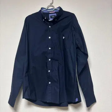 BEAMS HEART 네이비 버튼 다운 셔츠 XL