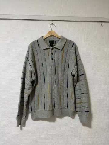 Scandia woods 그레이 스트라이프 피케 셔츠