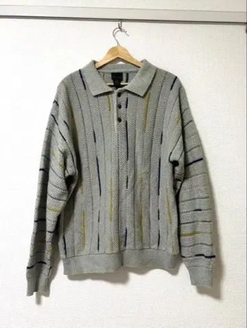 Scandia woods 그레이 스트라이프 피케 셔츠