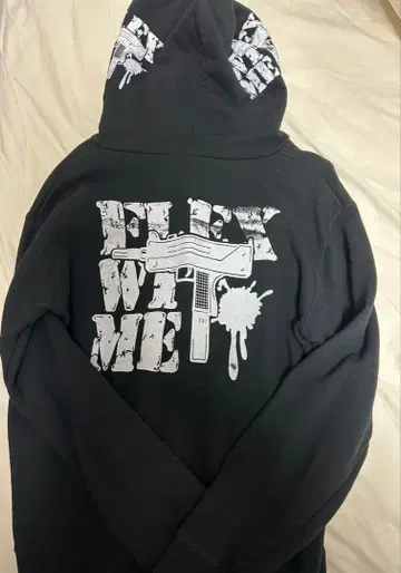 flexwit me 그래픽 후드티 블랙 초기