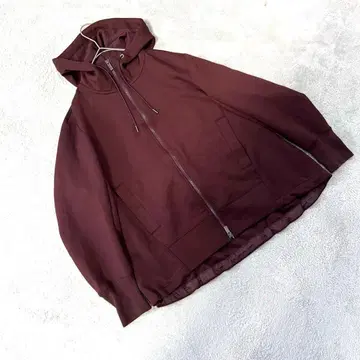 새상품급 [ 유니클로+J ] ( L ) 오버 사이즈 후드티 버건디