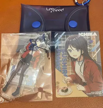 프로세카 호시노 이치카 스시로 콜라보 아크릴 스탠드 멀티 파우치 카드