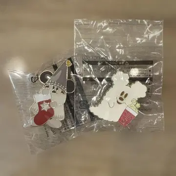 도쿄 디즈니랜드 할로윈 & 크리스마스 핀 배지 2개 세트