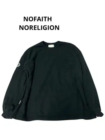 e428 NOFAITH 블랙 긴팔 트레이닝복 닻 자수