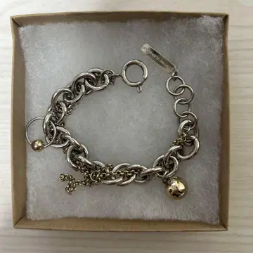 실버 골드 체인 팔찌