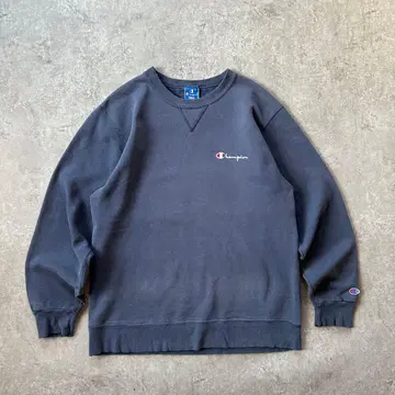 80s90s 챔피온 앞V 맨투맨 USA제 네이비 L