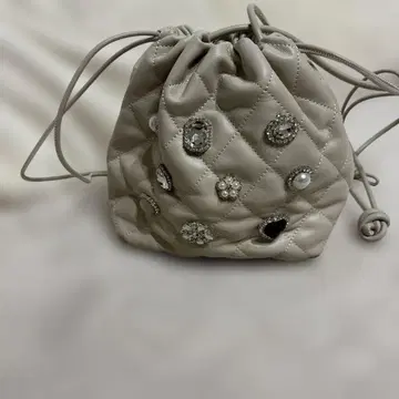 비쥬 포함 퀼팅 복조리 백